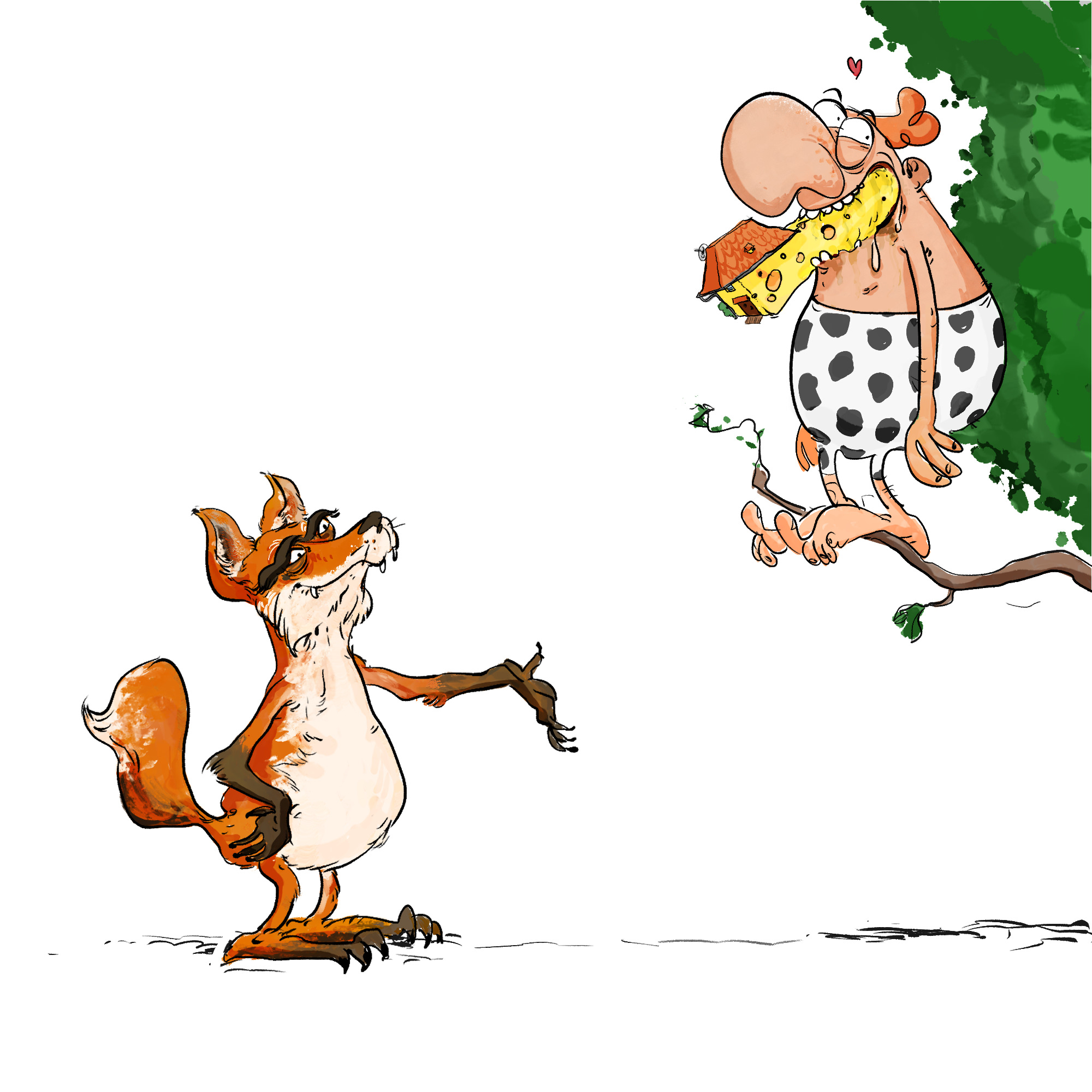 Le CRO beau et le renard Le CRO beau et le renard